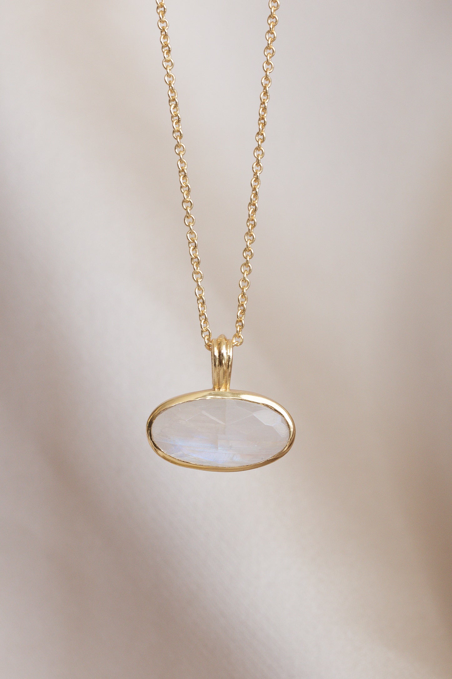 LUNAR BAUZI GOLD - Large Stone Long Necklace