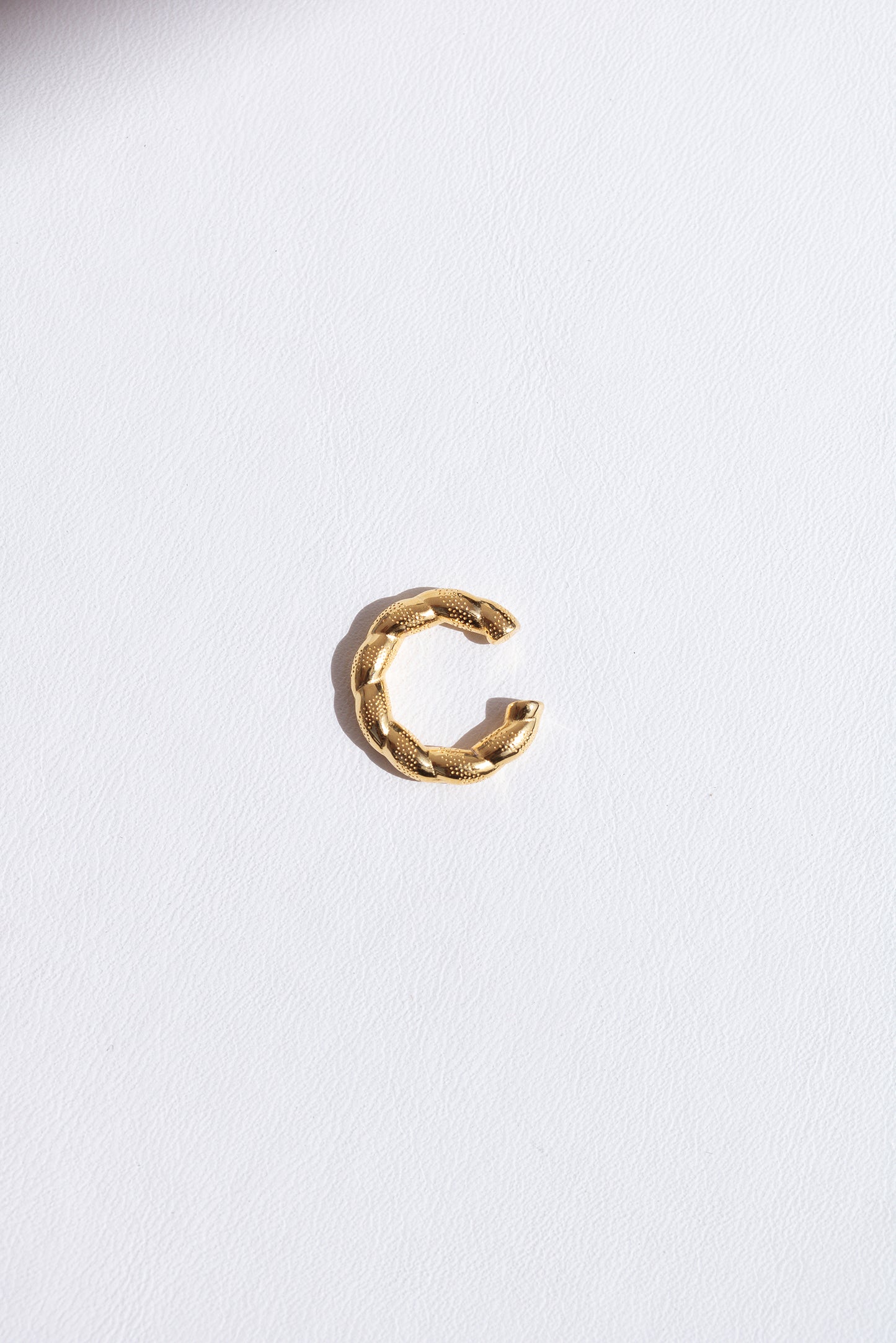 DEBBIE CUFF GOLD - Puffed Gold Ear Cuff